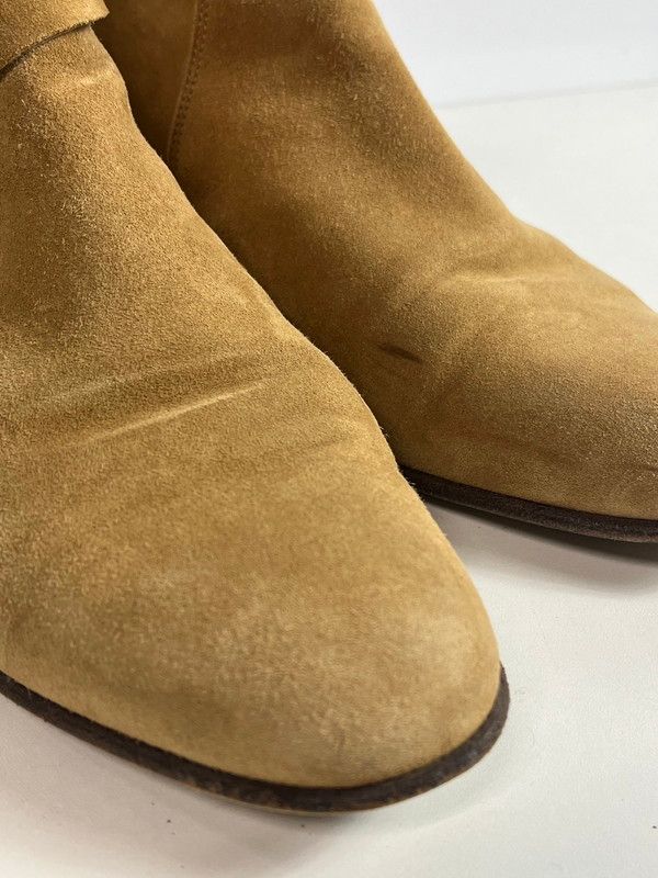  HERMES エルメス ヴェオ ケリー ショートブーツ スエード ベロア キャメル 37 1 2 167-250309-SS-02-ich ブーツ 靴