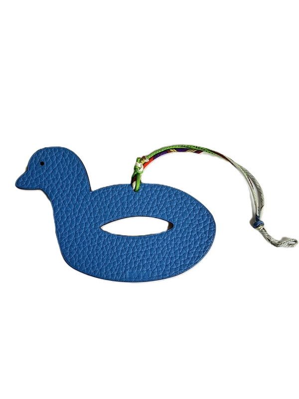 HERMES エルメス HERMES エルメス バッグチャーム プティアッシュ アヒル ブルー系 182-250410-SS-01-ich