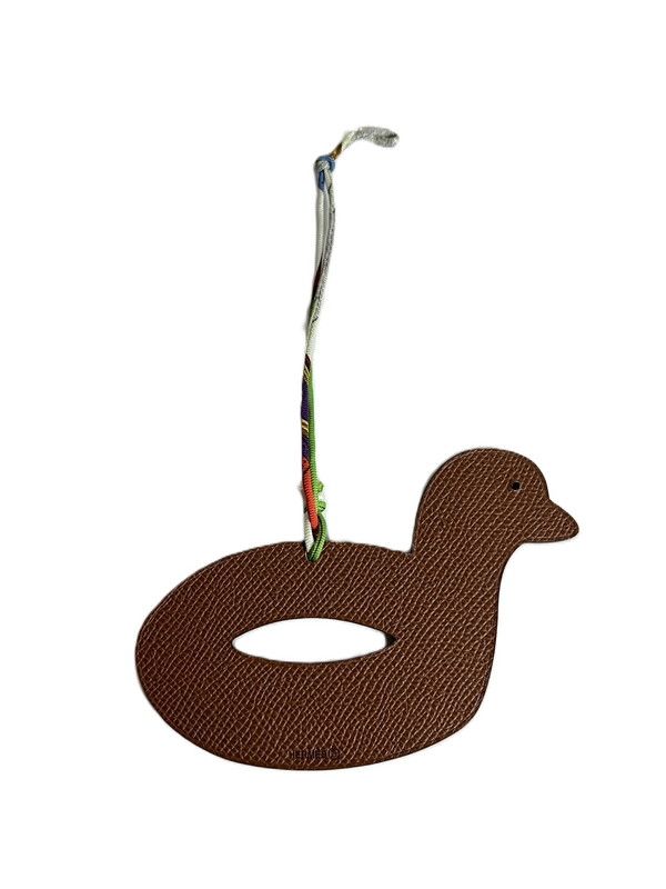 HERMES エルメス バッグチャーム プティアッシュ アヒル ブルー系 182-250410-SS-01-ich