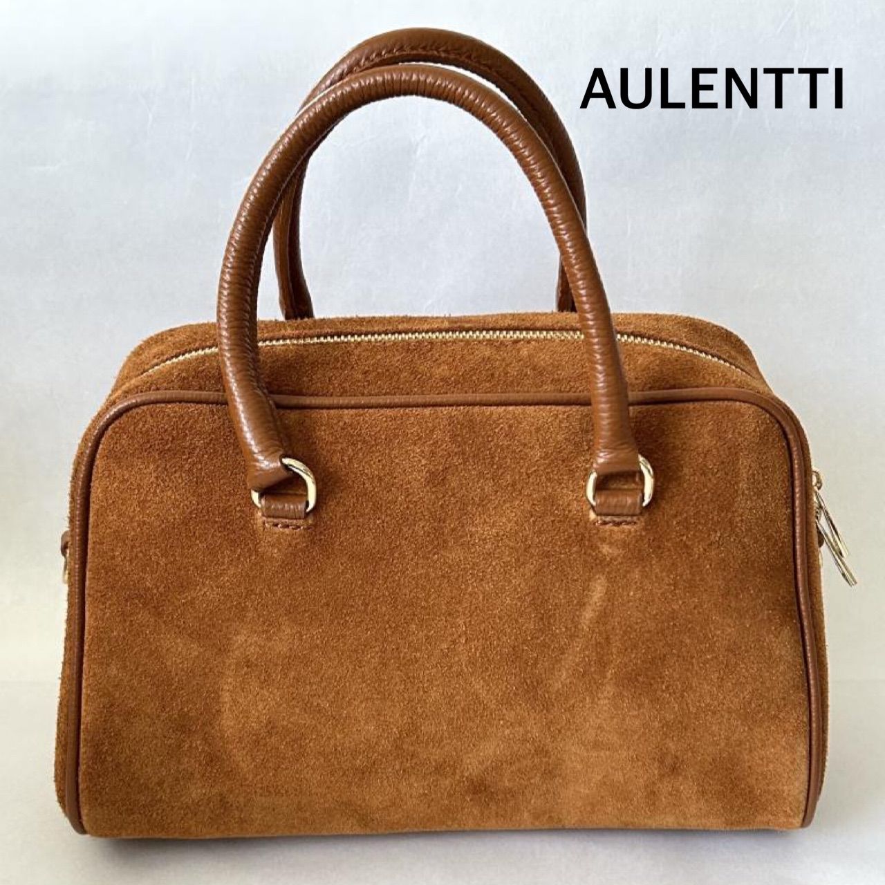AULENTTI オウレンティ 2WAY スエードミニボストンバッグ 定価25,300円