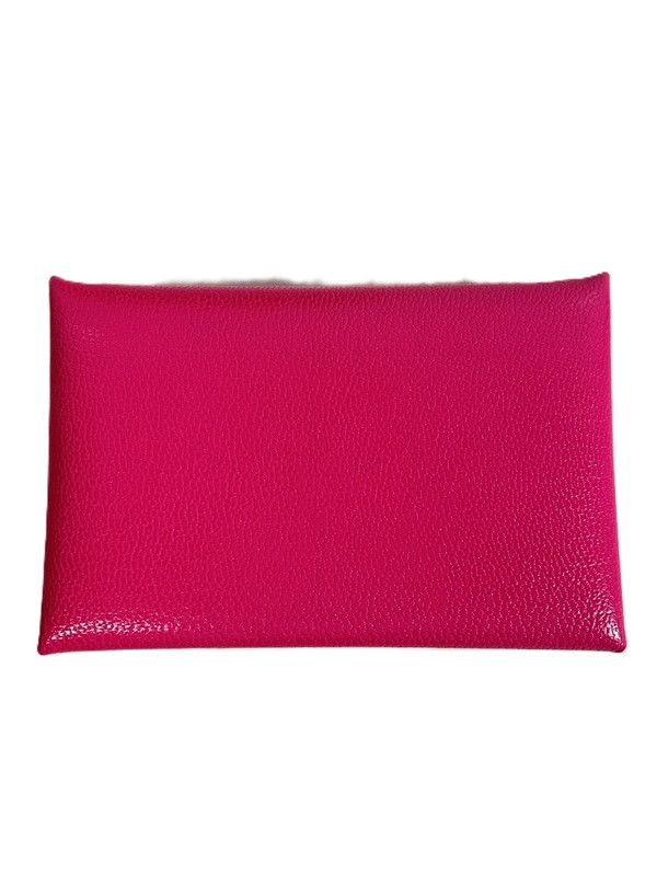 HERMES エルメス カルヴィ シェーブル ローズポップ ピンク コインケース 181-250513-SS-04-ich