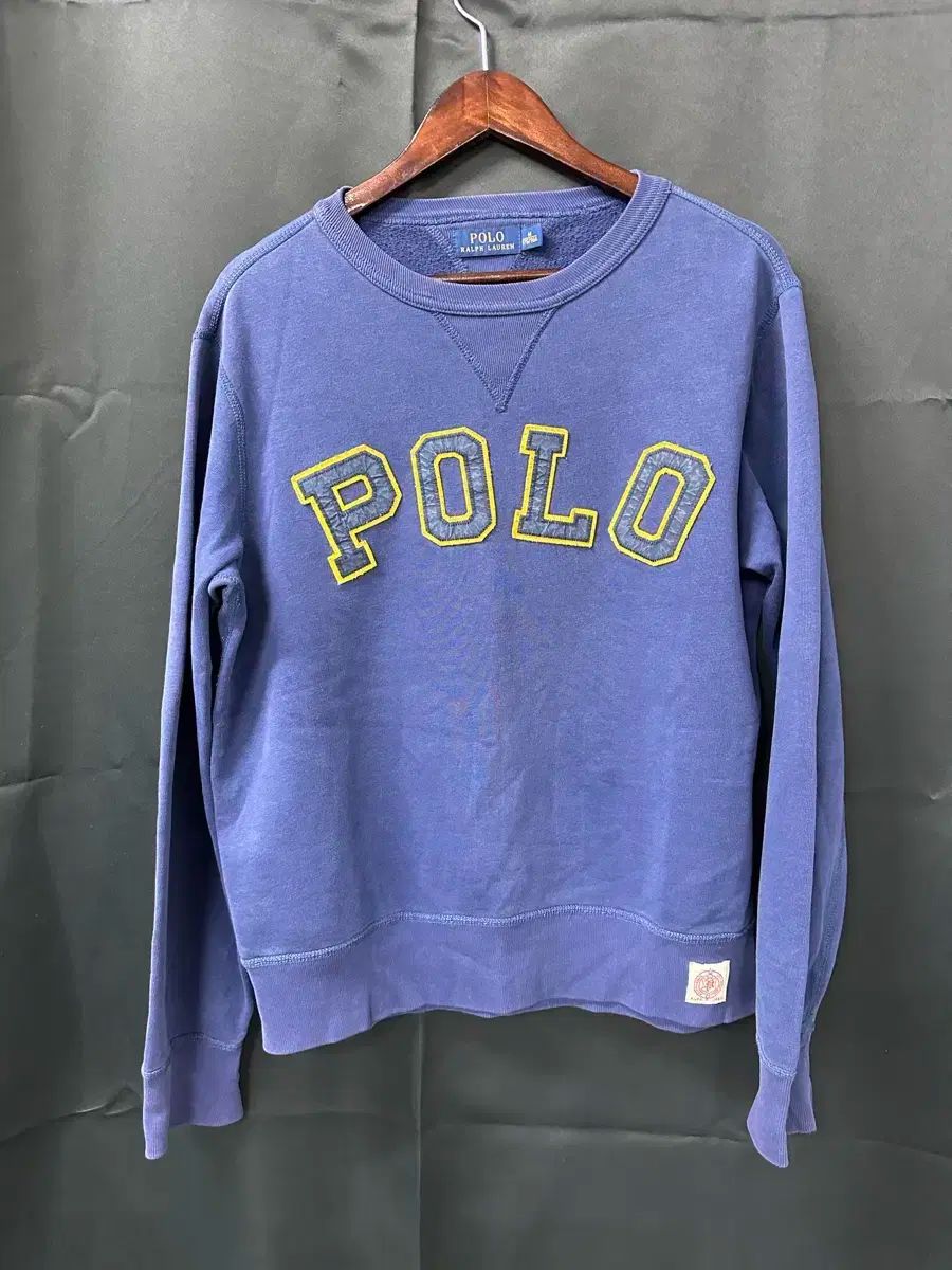 ポロラルフローレン ブルー レタリング スウェット
