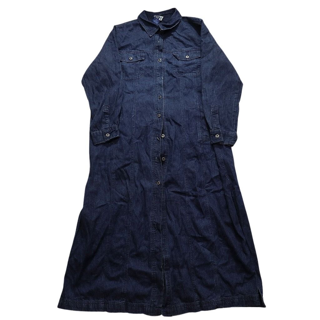 古着卸 コート MIX 4枚セット レディース 総柄 デニム ダブルフラップ ロング丈 古着 NC5829