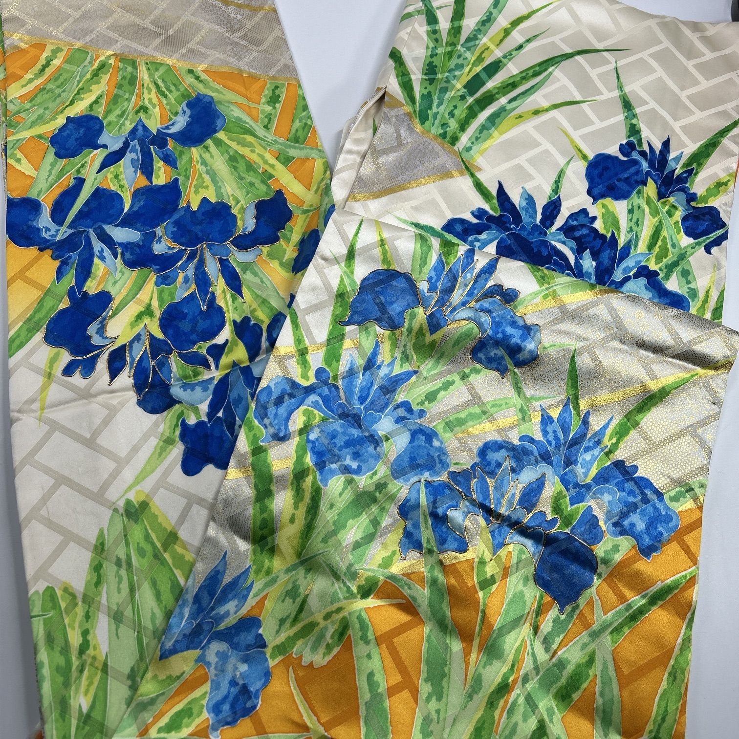 振袖 4枚 正絹 着物まとめ売り 同梱購入歓迎 リメイク用 着付け練習用