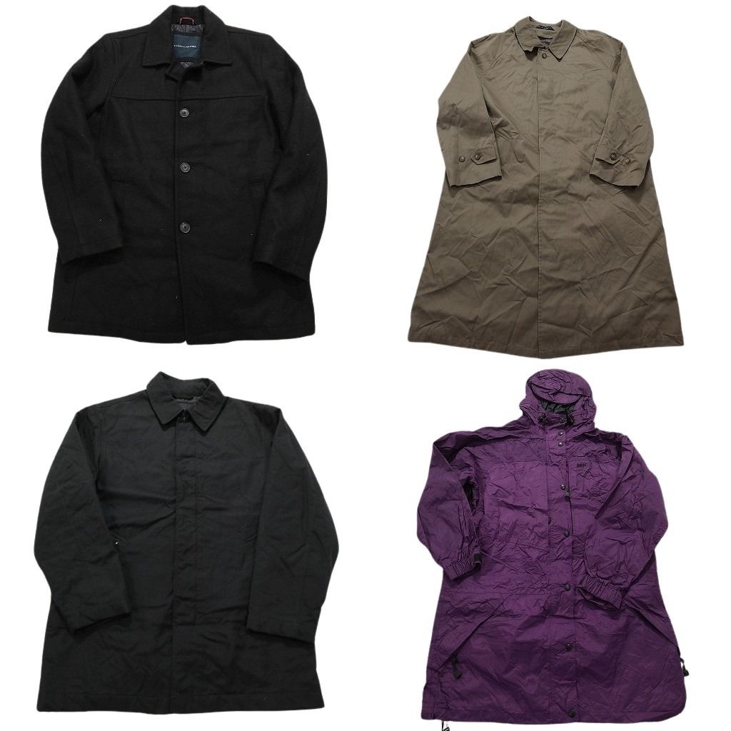 古着卸 ブランドMIX コート 4枚セット レディース トミーヒルフィガー ラルフローレン バナナリパブリック 古着 NC5844