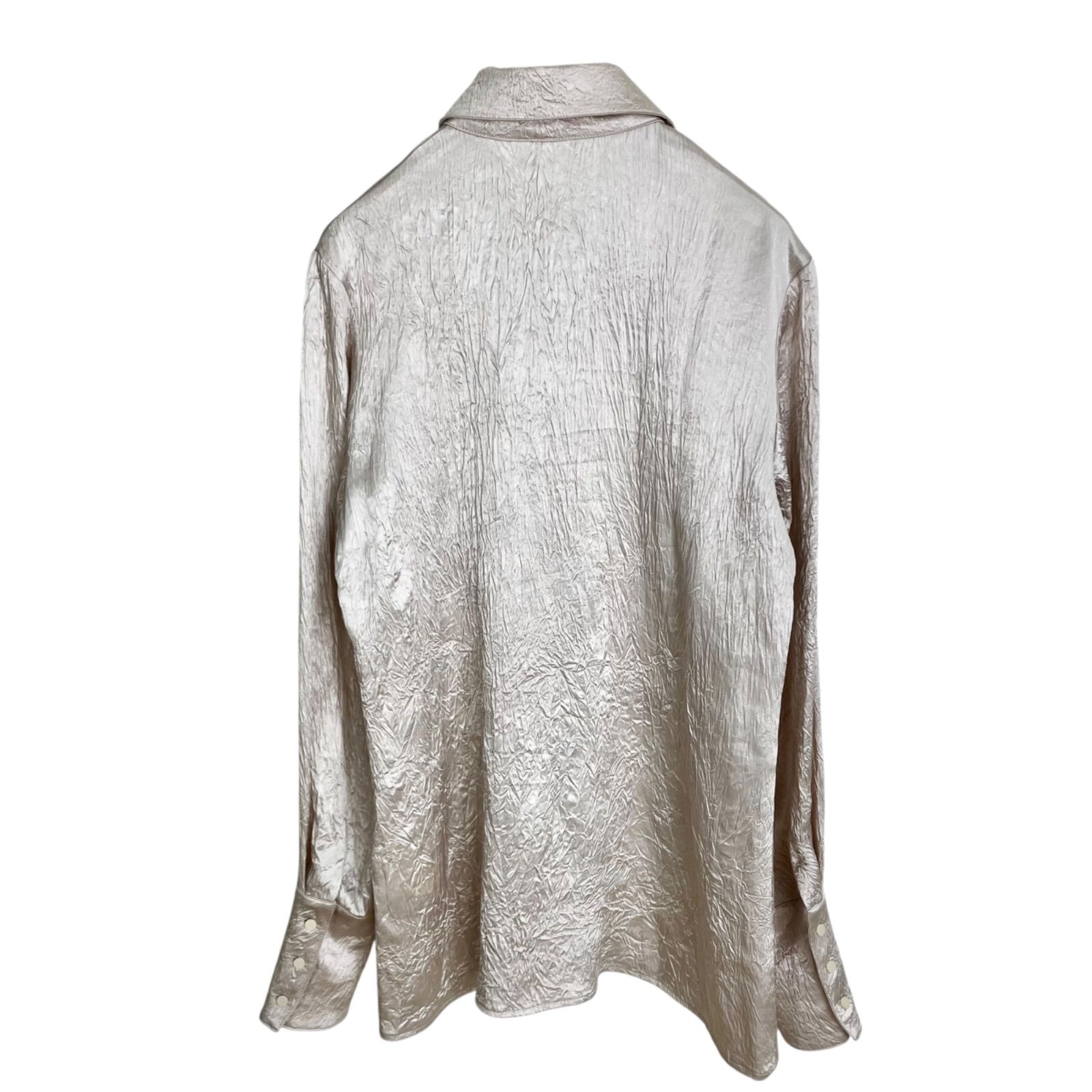 PRANK PROJECT Washed Pleats Shirt F アイボリー プランクプロジェクト ワッシャープリーツシャツ 長袖 31232315102