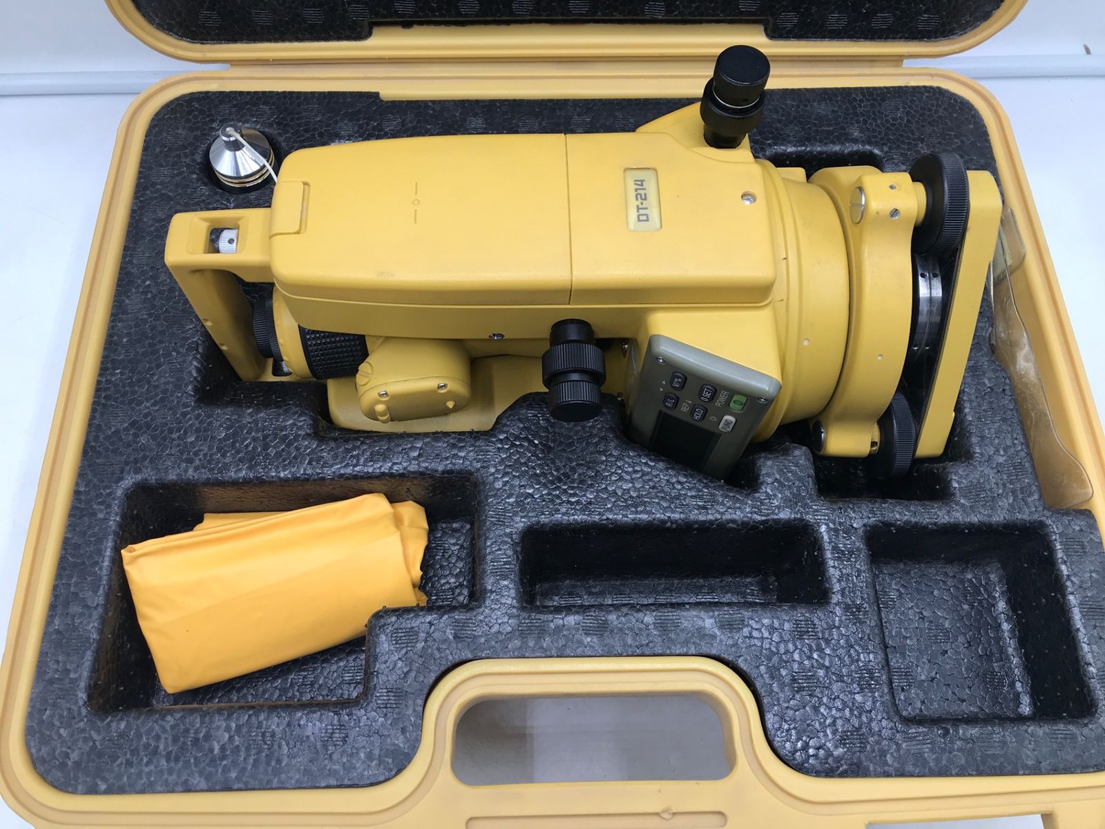  品 TOPCON トプコン デジタルセオドライト DT 214 エコツー M 02 メジャー 距離測定 計測 検査