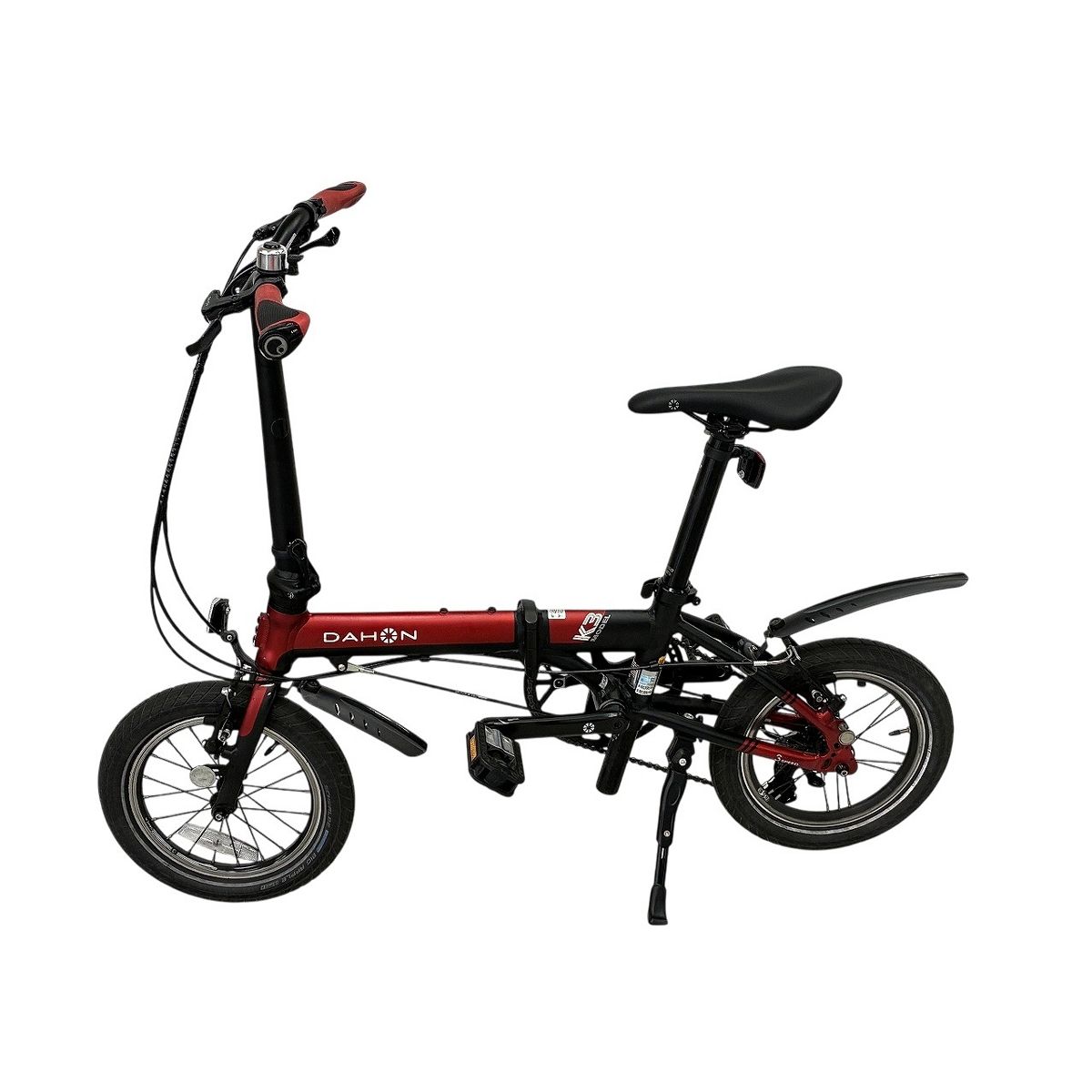DAHON K3 折りたたみ自転車 14インチ 3段変速 レッド マットブラック