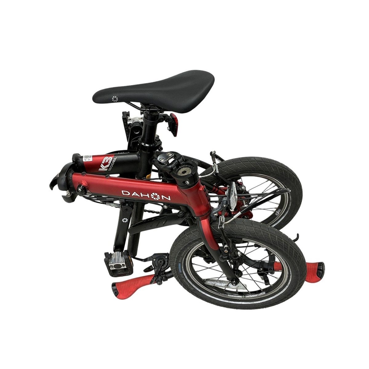 DAHON K3 折りたたみ自転車 14インチ 3段変速 レッド マットブラック
