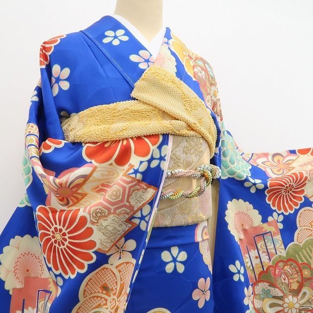 正絹 仕付け糸付