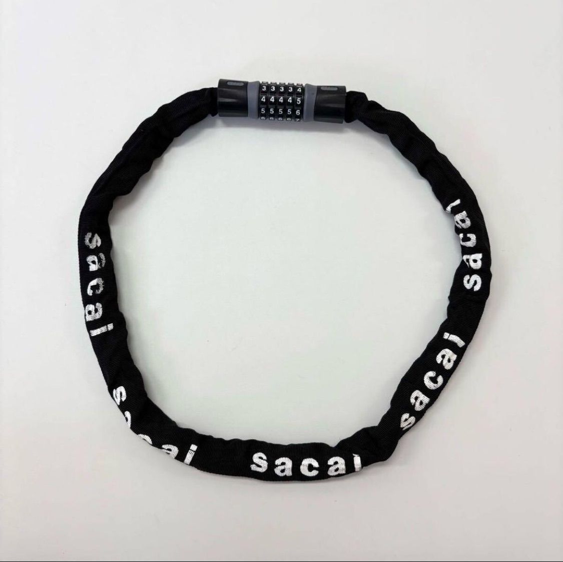 ♪送料無料★sacai★希少★自転車ロックチェーン★新品★22-0336S★黒♪ sacai Bicycle Chain Lock サカイ バイシクル チェーン ロック キー