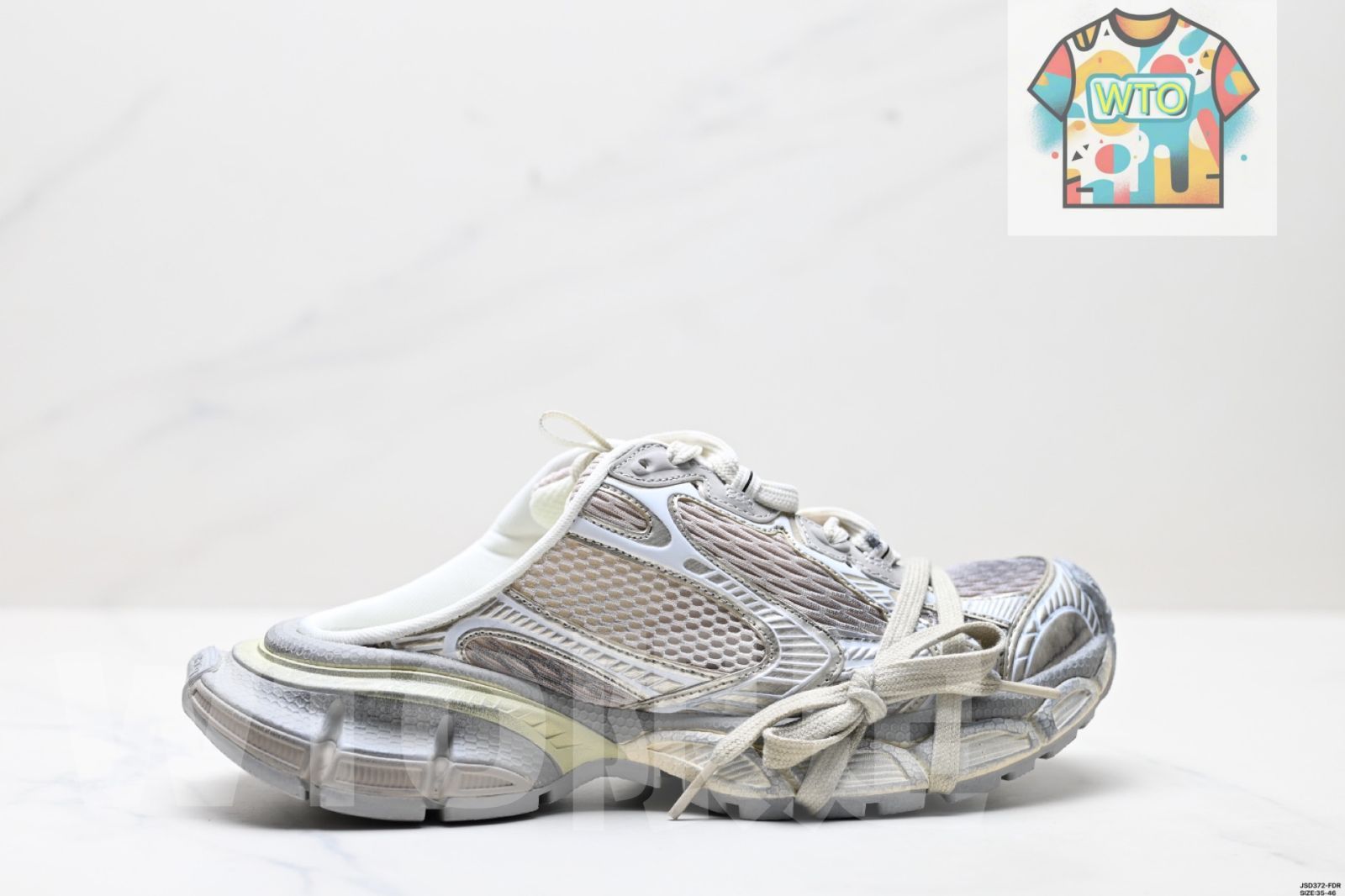 バレンシアガ Balenciaga 3XL Mule 革 かわ 製 せい トップカバースリッパ-WTO輸入1