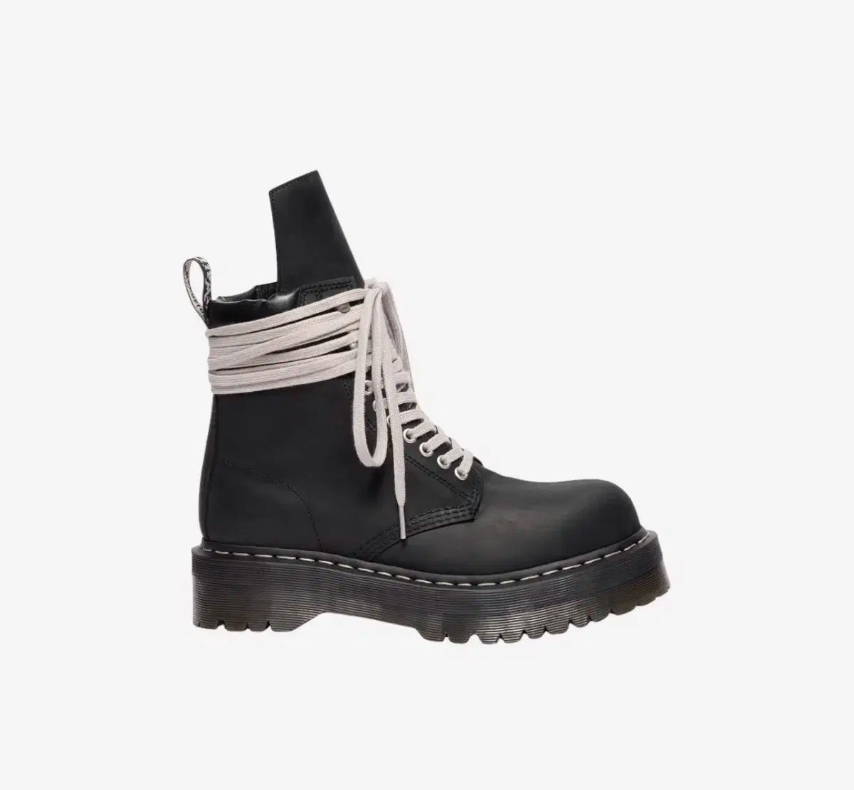 DR MARTENS ドクターマーチン x RICK OWENS リックオウエンス クアッド ソール スチール トゥー ブーツ ブラック