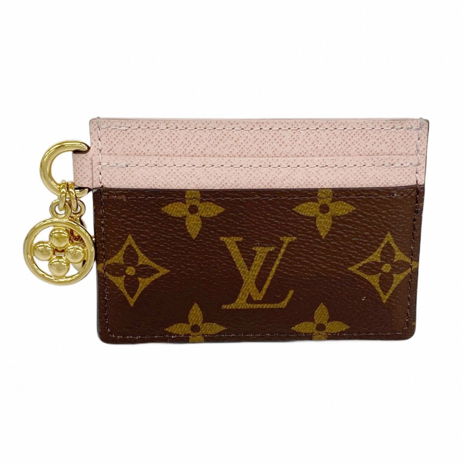 ルイ ヴィトン Louis Vuitton ルイ ヴィトン 名刺入れ カードケース モノグラム ポルト カルトLVチャーム M82739 ブラウンレディース