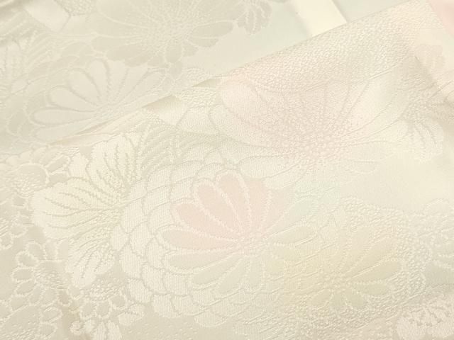  平和屋着物 振袖用長襦袢 無双仕立て 雲取り草花地紋 暈し染め 広衿刺繍 正絹 ob 長襦袢 長襦袢 半襦袢