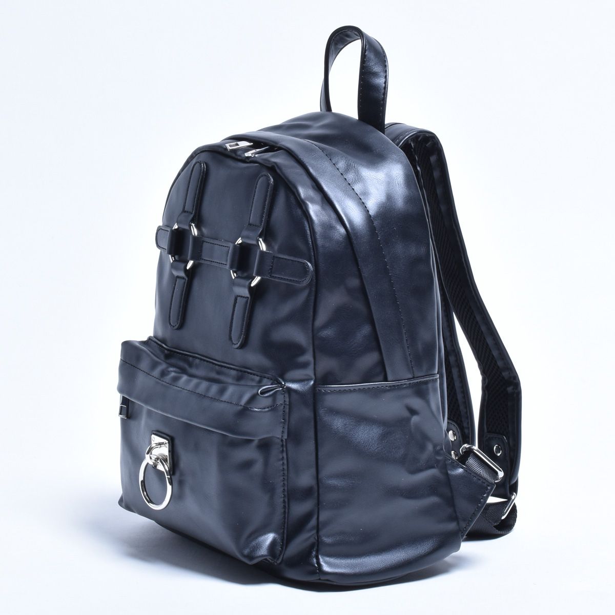 リュック レディース ユニセックス マッドマッド MAD MAD ミニリュック 軽量 シンプル モノトーン ゴスロリ ゴシック パンク ストリート 地雷系 ガーリー カッコいい おしゃれ 鞄 バッグ ブラック 黒 MDB-002-MR