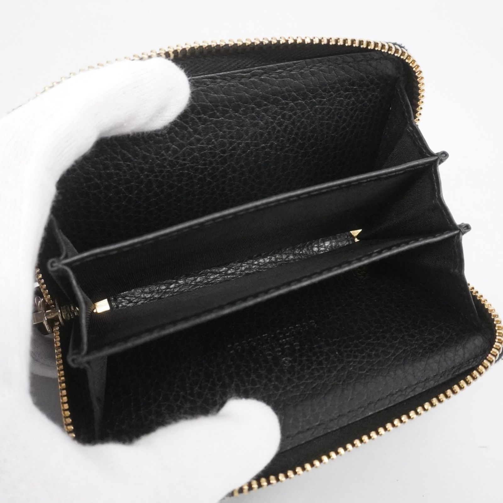  グッチ Gucci 財布 コインケース スウィング 368877 レザー ブラック シャンパンメンズ レディース コインケース 小銭入れ 小物