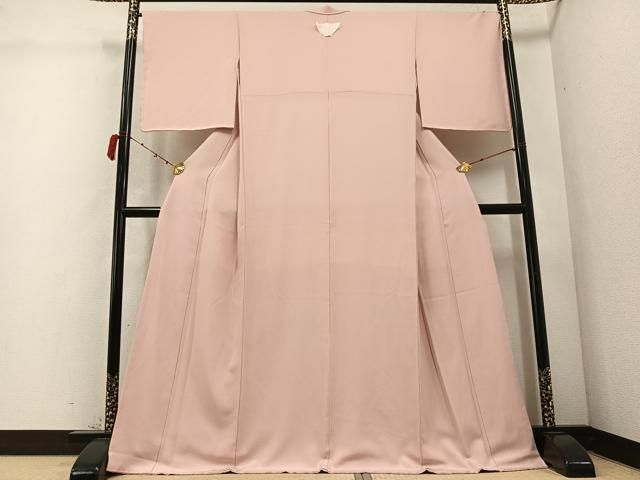 平和屋着物 上質な色無地 肉色 正絹 ph