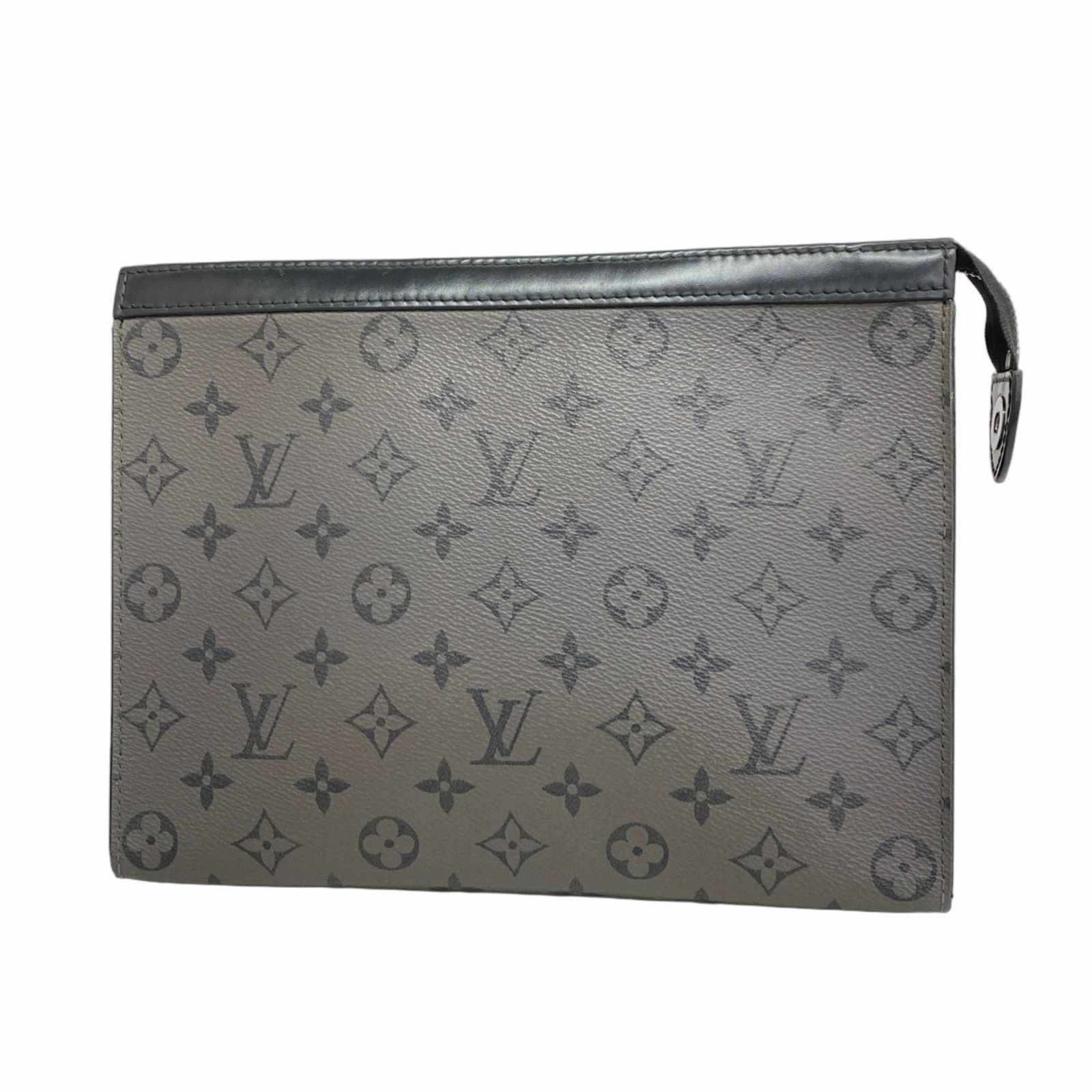 ルイ ヴィトン Louis Vuitton ルイ ヴィトン クラッチバッグ モノグラム エクリプス リバース ポシェットヴォワヤージュ M69535 グレー ブラックメンズ