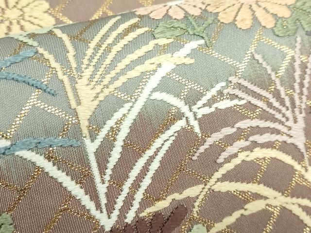 山口安次郎 六通柄袋帯