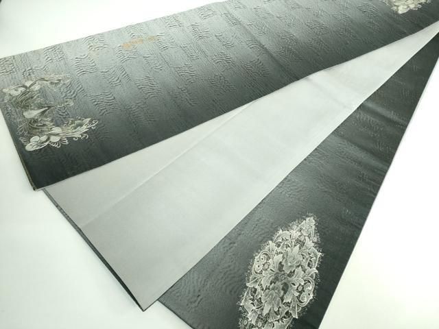  平和屋着物 上 金彩友禅 卓越技能者 名工 和田光正監修 京金彩 由光 太鼓柄袋帯 洋花文 銀彩 kh 5 袋帯 帯