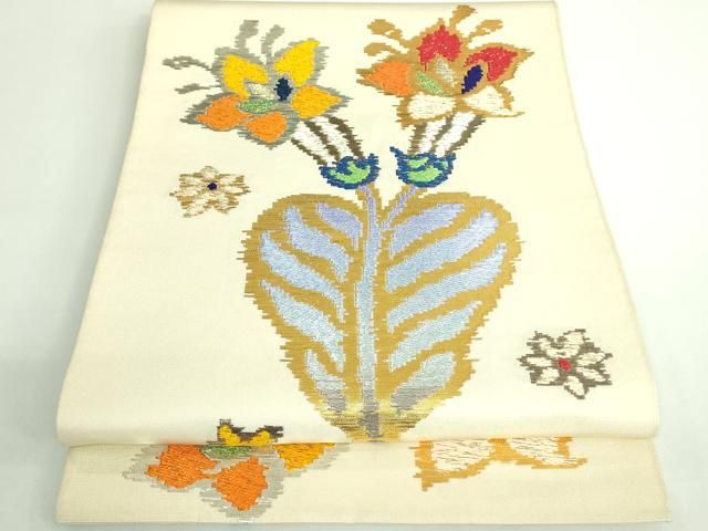 平和屋着物 最 龍村平蔵製 太鼓柄 本袋帯 モール一房文 金銀糸 kh 5