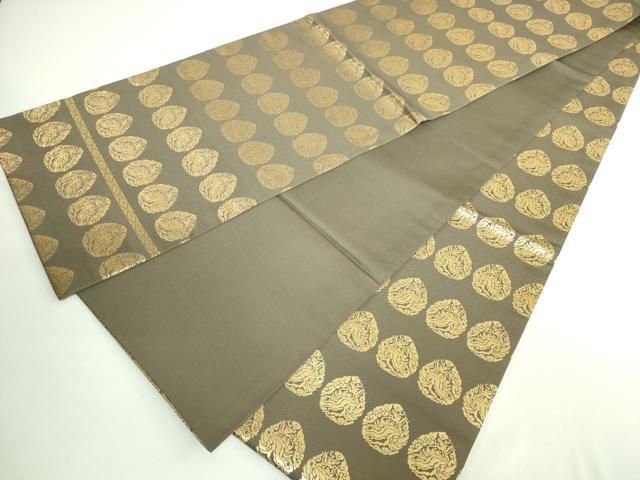 平和屋着物□極上 龍村晋謹製 全通柄袋帯 名物興福寿金襴 金糸 逸品