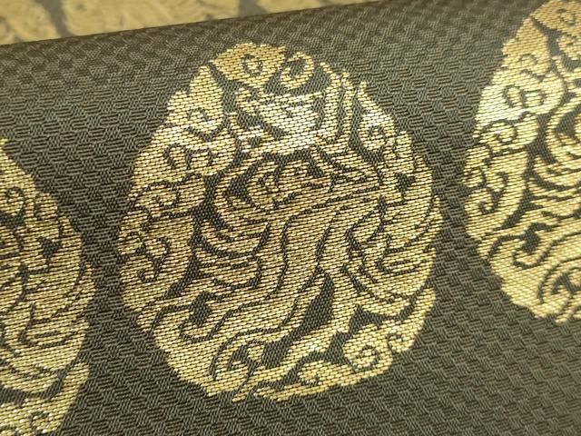 平和屋着物□極上 龍村晋謹製 全通柄袋帯 名物興福寿金襴 金糸 逸品