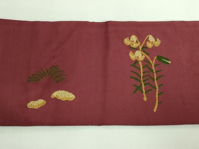  平和屋着物 上 洛風林 工芸帯地 九寸名古屋帯 孔雀花文 kh 5 名古屋帯 帯