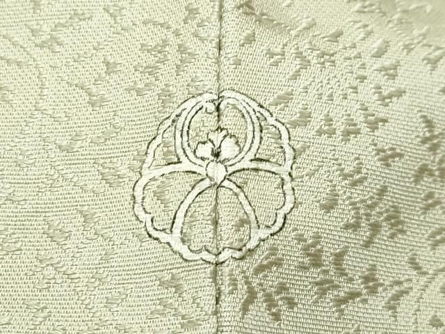  平和屋着物 上 京都 西陣 織元ブランド 秦流舎 お召 色無地 メロンイエロー色 秦流織 反端付き s 5 紬 着物