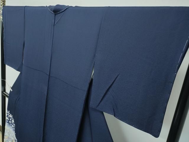 平和屋着物□極上 色留訪問着 相良刺繍 草花文 暈し染め