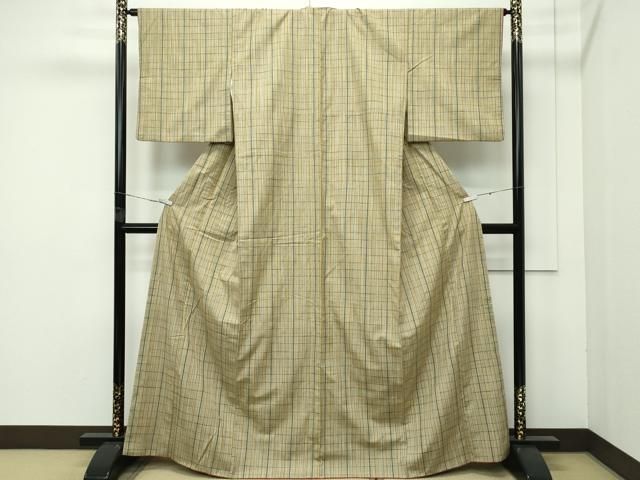 平和屋着物 上 紬 格子柄 s 5