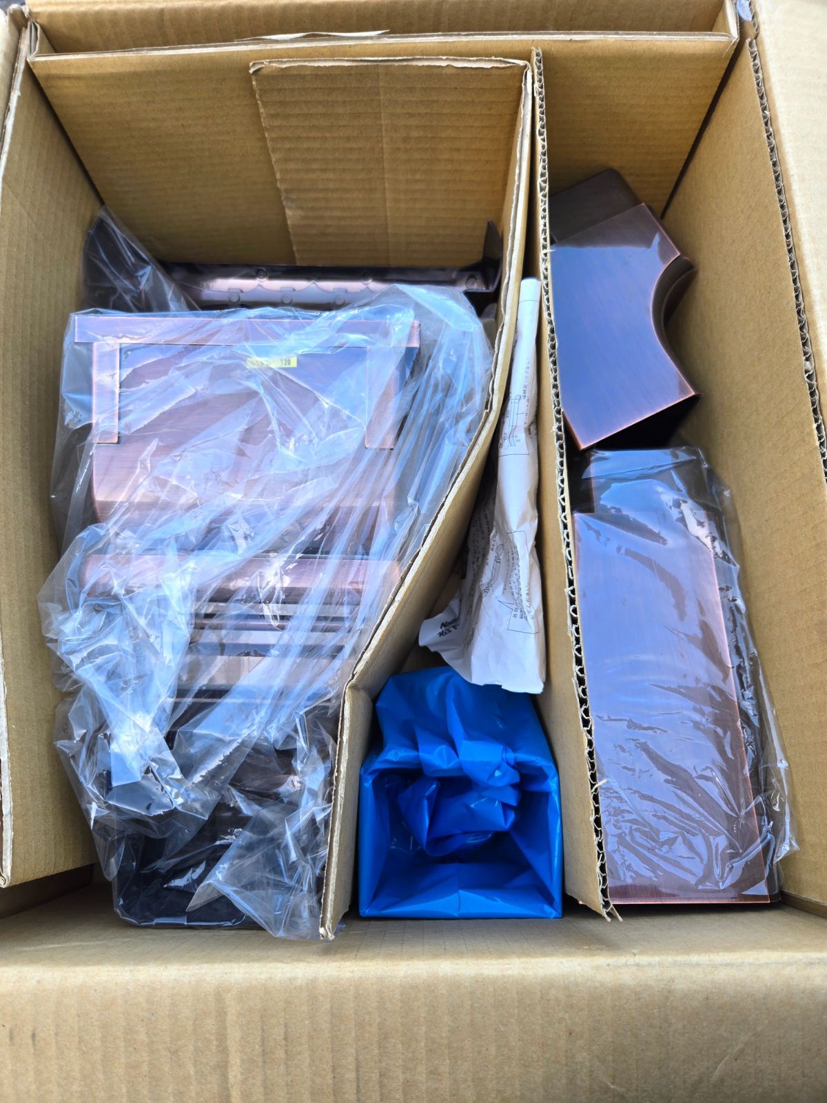 DX飾りアンコー 半丸120x75Φ落とし KZ6753 いぶし 雨とい