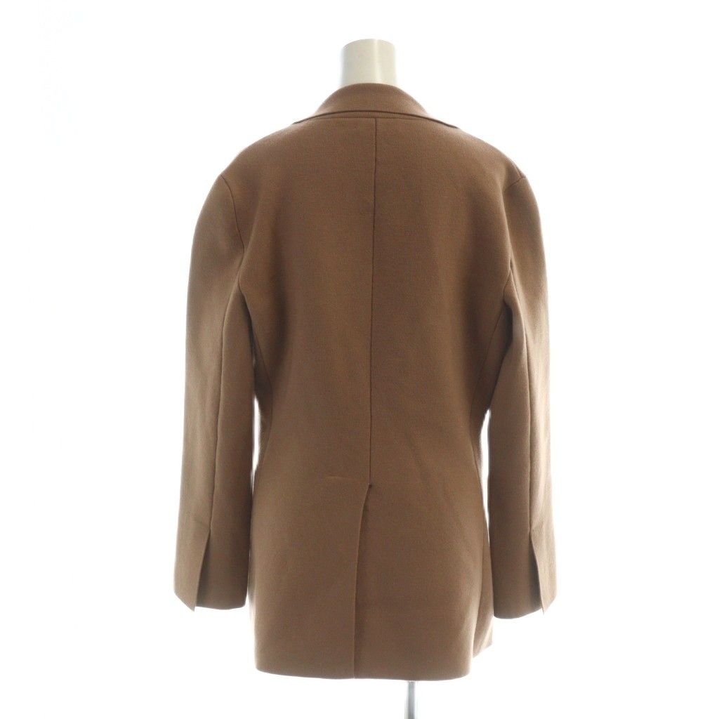 セオリー Theory 21AW 4EMPIRE WOOL ETIENNETTE ニットジャケット 長袖 シングル S 茶 ブラウン GY01 MQ