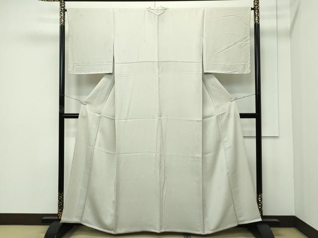 平和屋着物 上 色無地 砂色 単衣 草花地紋 s 5