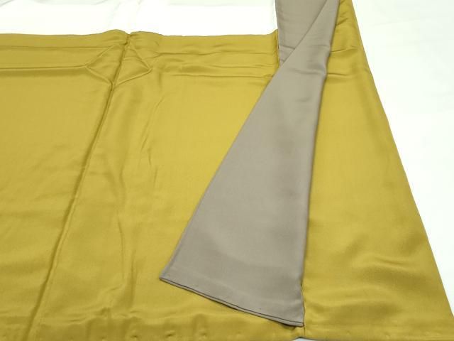 平和屋着物□極上 皇室デザイナー 中村乃武夫 色無地 鶯茶色 逸品