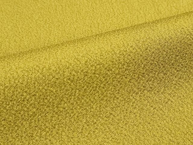 平和屋着物□極上 皇室デザイナー 中村乃武夫 色無地 鶯茶色 逸品