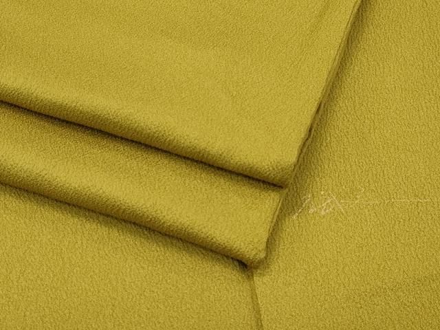 平和屋着物□極上 皇室デザイナー 中村乃武夫 色無地 鶯茶色 逸品