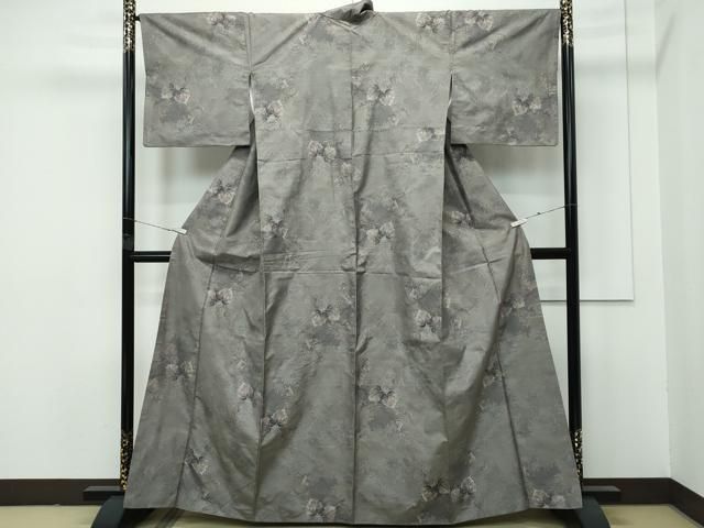 平和屋着物 上 都喜ヱ門 本場大島紬 9マルキ 総絣 蔦の葉文 藤絹織物謹製 s 5