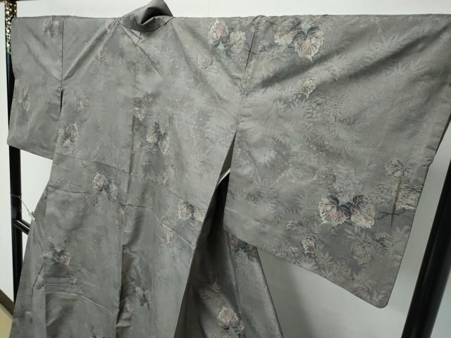  平和屋着物 上 都喜ヱ門 本場大島紬 9マルキ 総絣 蔦の葉文 藤絹織物謹製 s 5 紬 着物