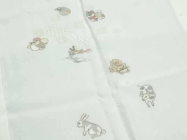  平和屋着物 上質な長襦袢 無双仕立て 総刺繍 スワトウ刺繍 十二支 干支 s 5 長襦袢 長襦袢 半襦袢