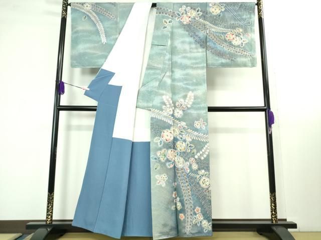 平和屋着物○越後十日町の一流染匠 桐屋・翠山工房 訪問着 辻が花 絞り