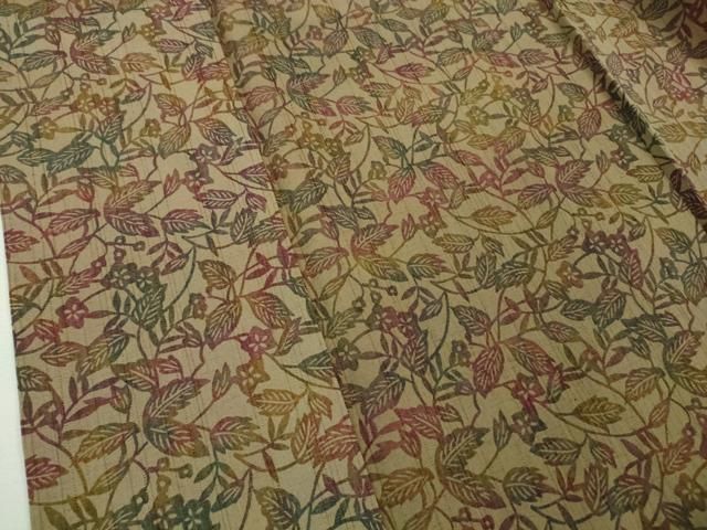  平和屋着物 上 菅原工房 菅原結作 漢方染 小紋 型染 草花文 kh 5 小紋 着物