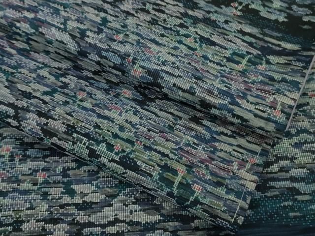 平和屋着物 上 都喜ヱ門 本場大島紬 霞文 藤絹織物謹製 kh 5