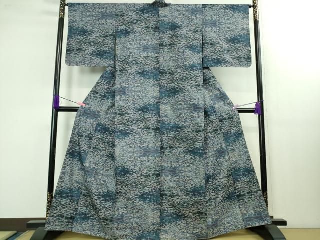 平和屋着物 上 都喜ヱ門 本場大島紬 霞文 藤絹織物謹製 kh 5