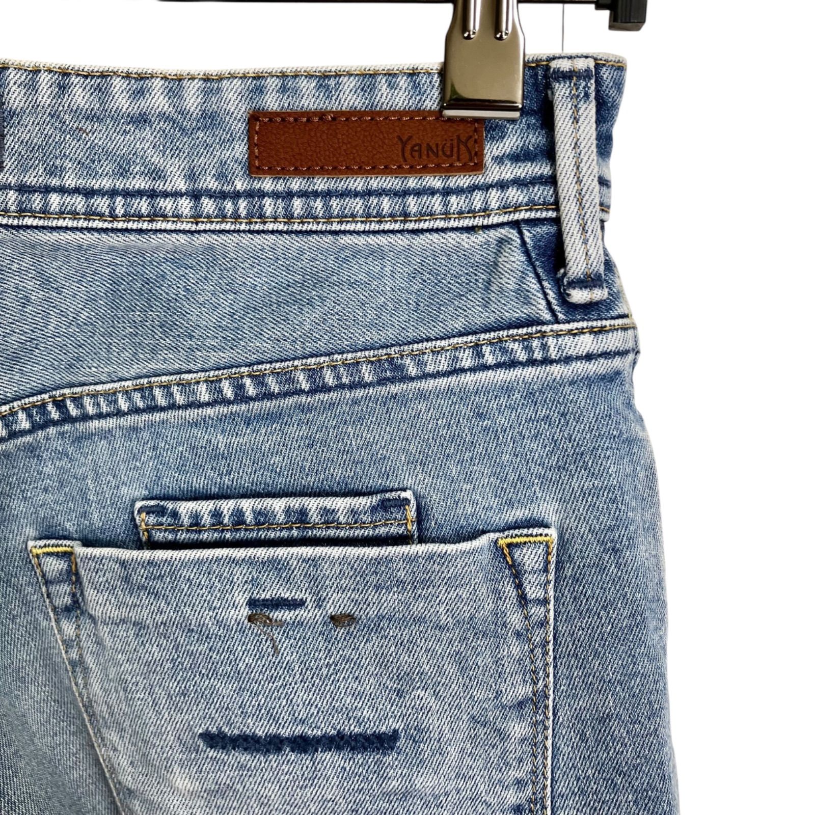  YANUK ストレート LOUISE 26 VSX ライトブルー 水色 ヤヌーク コットン デニムパンツ ジーンズ ストレートデニム デニム ジーンズ