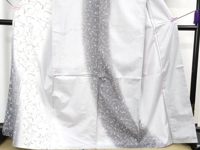  平和屋着物 上 本場染大島紬 訪問着 花唐草文 kh 5 紬 着物