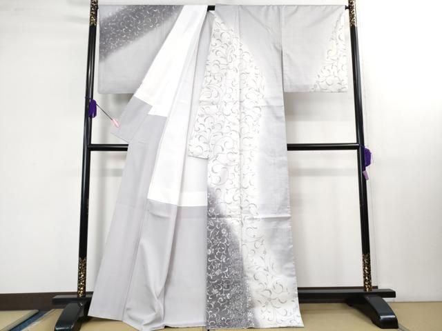 平和屋着物 上 本場染大島紬 訪問着 花唐草文 kh 5