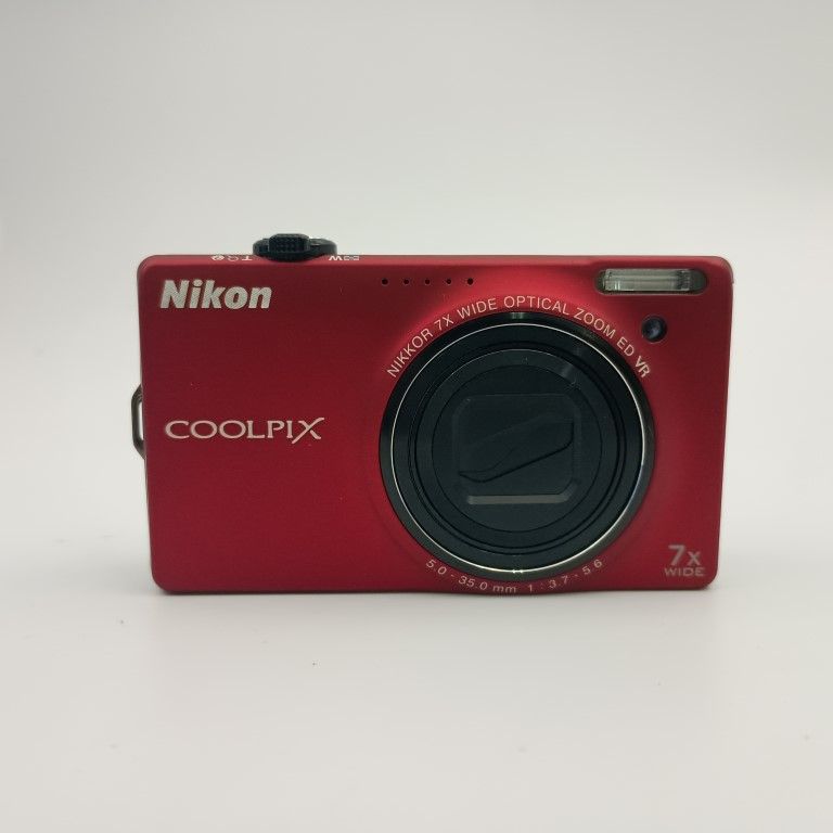 Nikon COOLPIX S6000 赤 コンパクトデジタルカメラ - メルカリ