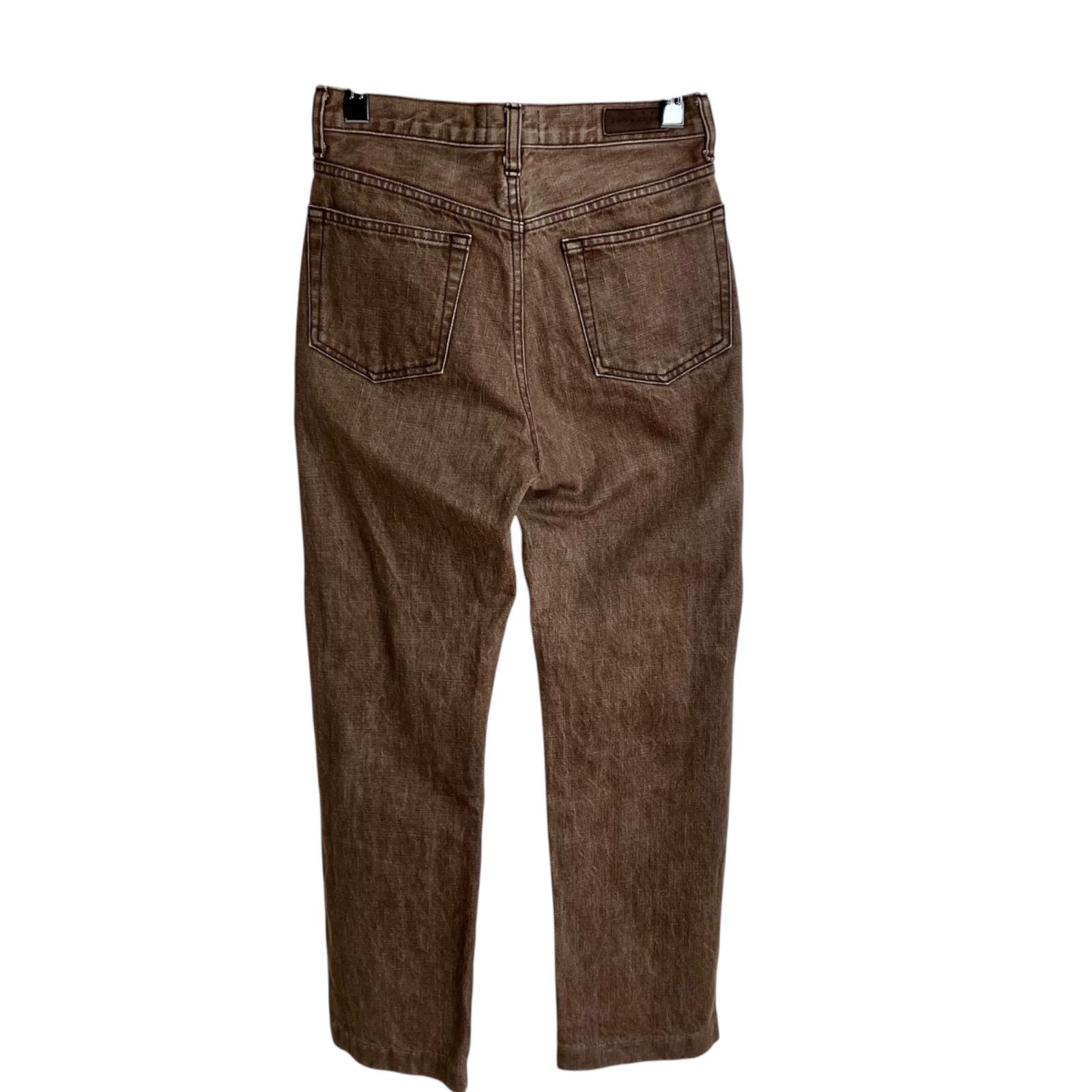 THE SHISHIKUI BASIC JEANS 24 BROWN シシクイ ベーシックジーンズ ストレートデニム ブラウン 茶 SH